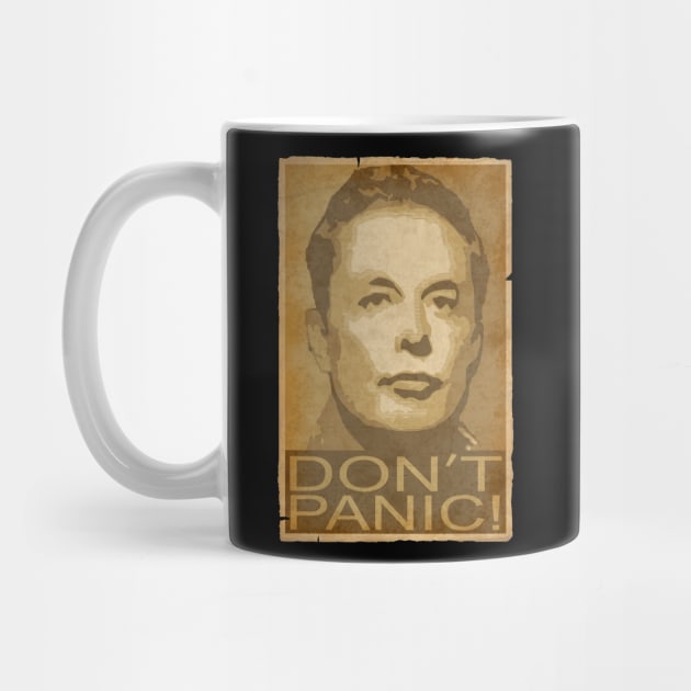 Elon Musk Musk Dont Panic by Nerd_art